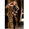Панчохи Ballerina's Secret Gold Elixir з бантиками та чорним мереживом, S/M