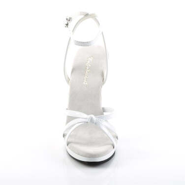 Босоніжки Flair-436 **На підборах 4 1/2 дюйма, босоніжки з ремінцями та обхопленням щиколотки 1/2 дюйма, білі