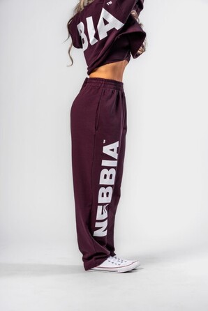 Штани Nebbia Loose-Fit Baggy Pants BOYFRIEND STYLE Dark Red 432