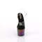 Босоніжки Pleaser Adore-708MCH *7 дюймів на підборах, 2 3/4 дюйма з ремінцем на щиколотці PF, прозорі/фіолетові