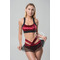 Шорты для pole dance ArtGO Sport Trixy X-skirt: бифлекс, сетка, эффект бразильской попки