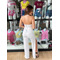 КОМБІНЕЗОН OVERALL White And Silver Leg Cuts 21359