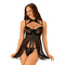 Пеньюар Obsessive Elizenes babydoll & thong S/M