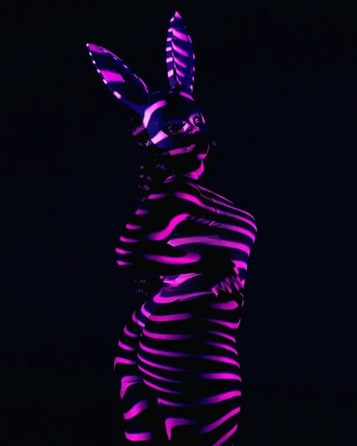 Маска Кролика для доповнення сексуального костюма Leg Avenue, білий