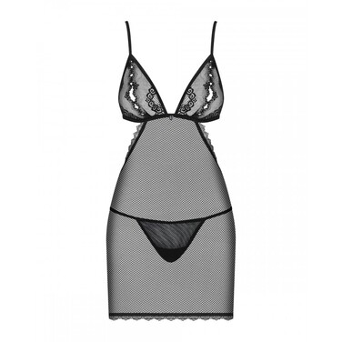 Пеньюар Obsessive Millagro и стринги S/M