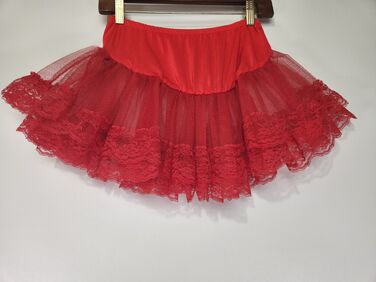 Червона багатошарова пухнаста спідниця Leg Avenue O/S