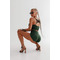Топ Nebbia Classic Hero Cut-Out Sports Bra Dark Green 579