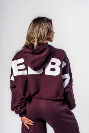 Худі Nebbia Oversized Hoodie OWN YOUR POWER Dark Red 433