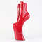 Boots Pleaser Forbidden-1020, 11 дюймов, без каблука, 6 1/4 дюйма, PF, шнуровка спереди, молния внутри, красные лакированные ботинки