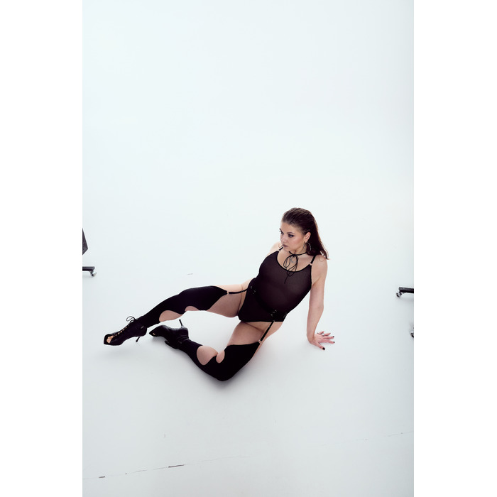 Stockings Black matte biflex _ чорний матовий біфлекс