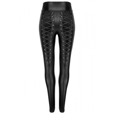 Брюки со шнуровкой сзади F148 Noir Handmade M