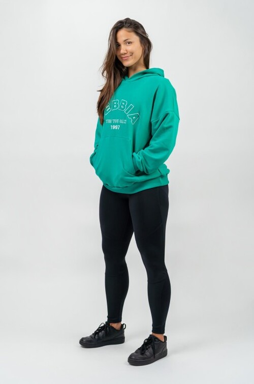 Худі Nebbia Branded Oversized Hoodie Gym Rat Green 256