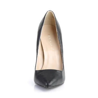 Туфлі-човники Sexy-20 на 5-дюймовому підборі з гострим носком, чорні, з веганської шкіри