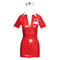 Костюм медсестри червоний вініловий Black Level Vinyl Nurse 2 предмети, XL