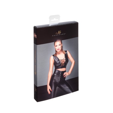 Топ-корсет с шнуровкой на декольте Noir Handmade F155 черный, L