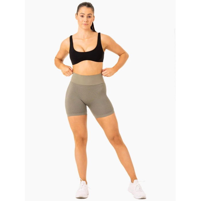 Шорты Honeycomb Scrunch Seamless Shorts - Khaki