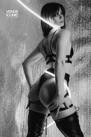 Шорти для танців Venus Iconic SERENA з гартерами, висока посадка