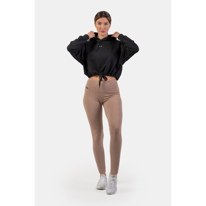 Легінси Organic Cotton Ribbed High-Waist Leggings 405 Brown