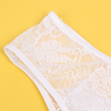 Мереживні труси з доступом Star Night, білі, M