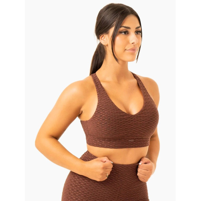 Топ Optic V-Neck Sports Bra - Chocolate