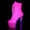 Boots Pleaser Adore-1020G *7 дюймов Каблук, 2 3/4 дюйма PF Блестящие ботильоны, розовые