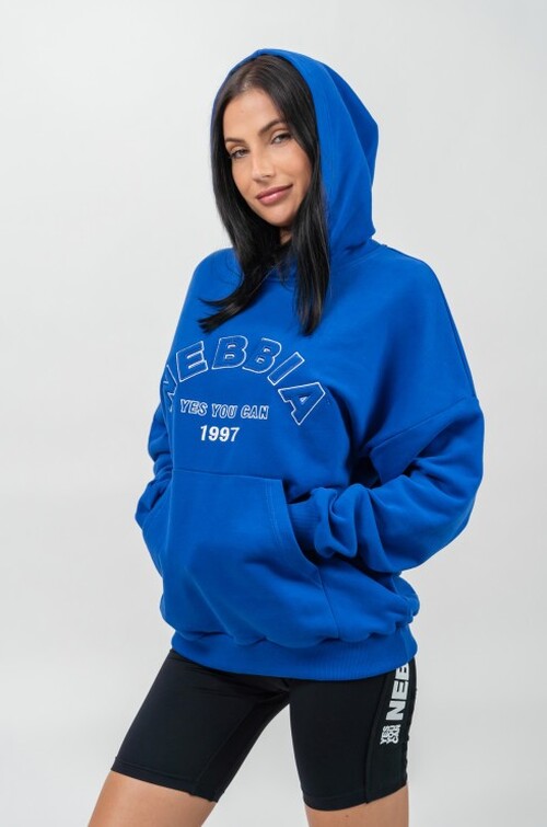 Худі Nebbia Branded Oversized Hoodie Gym Rat Blue 256