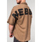 Сорочка Nebbia Washed-off Oversized Shirt 90s THROWBACK Light Brown 347