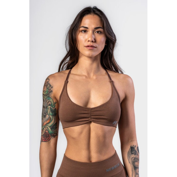 Топ Nebbia Medium-Support Sports Bra TOTALLY SEAMLESS Brown 305