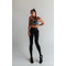 ТОП MILITARY BROWN TOP WITH TULE  CUTOUT 14323