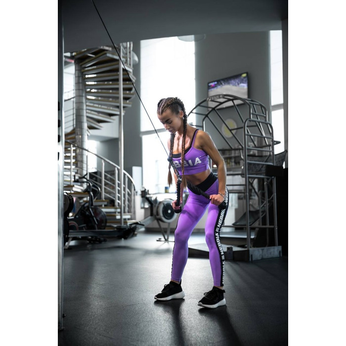 Легінси Nebbia High Waisted Side Stripe Leggings Iconic Lila 209 Lilac