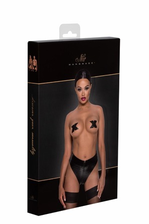 Трусики з декоративною блискавкою Noir Handmade F260 чорні, XXXL