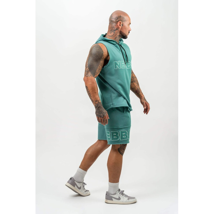 Безрукавка Nebbia Sleeveless Hoodie Sweatshirt IRON BEAST Green 710