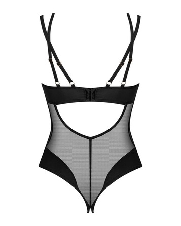 Боді сітка з відкритим доступом XS/S Nesari Obsessive, чорне
