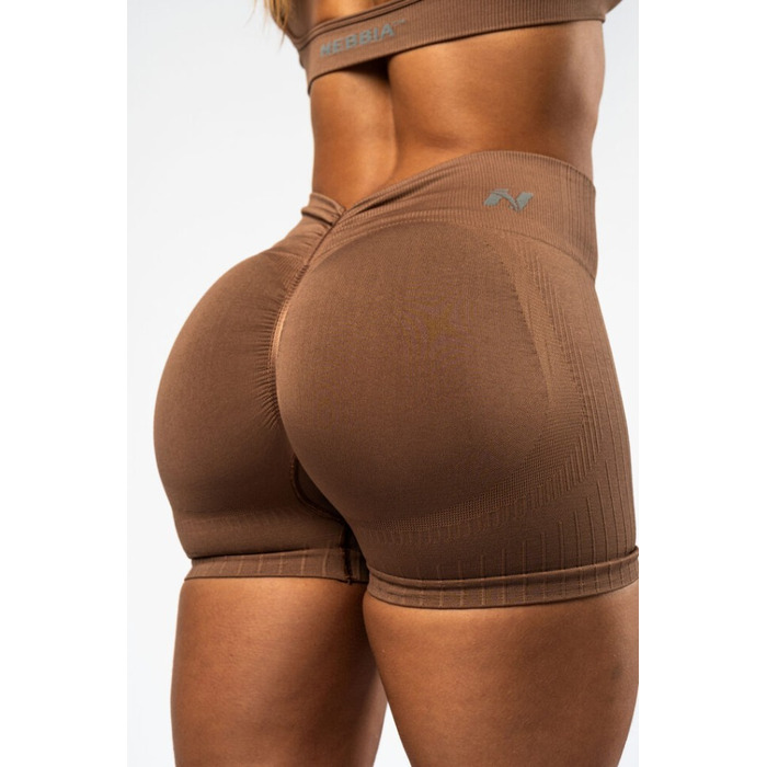 Шорти Nebbia High Waisted Push-Up Shorts TOTALLY SEAMLESS Brown 304
