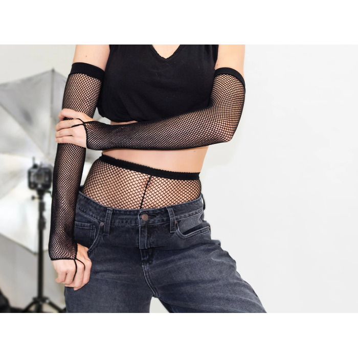 Рукавички One Size Fishnet Arm Warmer Gloves від Leg Avenue, чорні