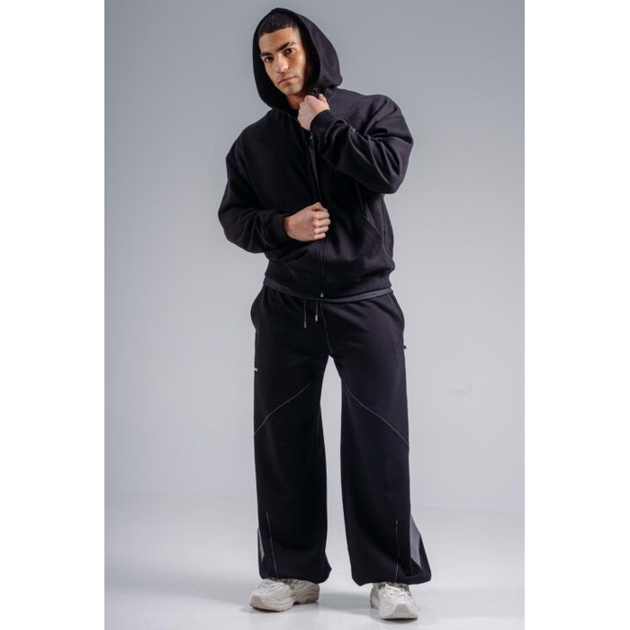 Спортивна кофта Nebbia Zipper Hoodie with Embroidery PRIMAL Black 884