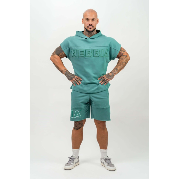 Безрукавка Nebbia Hooded T-shirt Gym Rag top CHAMPION Green 706