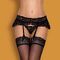 Пояс для панчіх чорний Obsessive 830-GAR-1 garter belt S / M