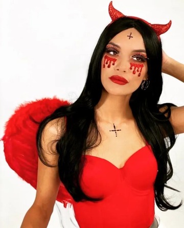 Маска вампира из страз Vampire Rhinestone Stick-On Jewels Leg Avenue