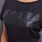 Топ жіночий LABELLAMAFIA CROPPED BLACK з логотипом