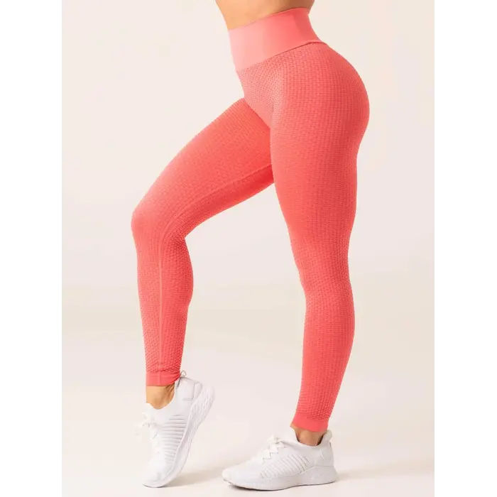 Легінси Ryderwear Honeycomb Scrunch Seamless Leggings - Coral Pink