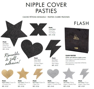 Украшение для грудей Flash Золотая звезда, Bijoux Indiscrets