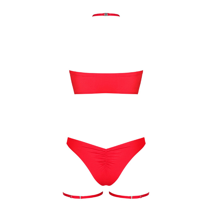 Новорічний костюм Obsessive Kissmas set червоний, S/M