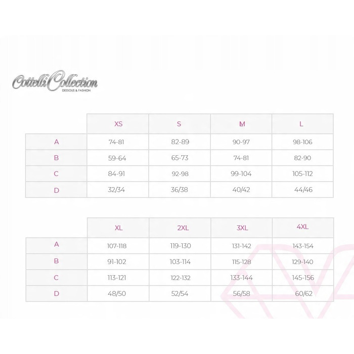 Пояс для панчох Cottelli Collection червоний, S