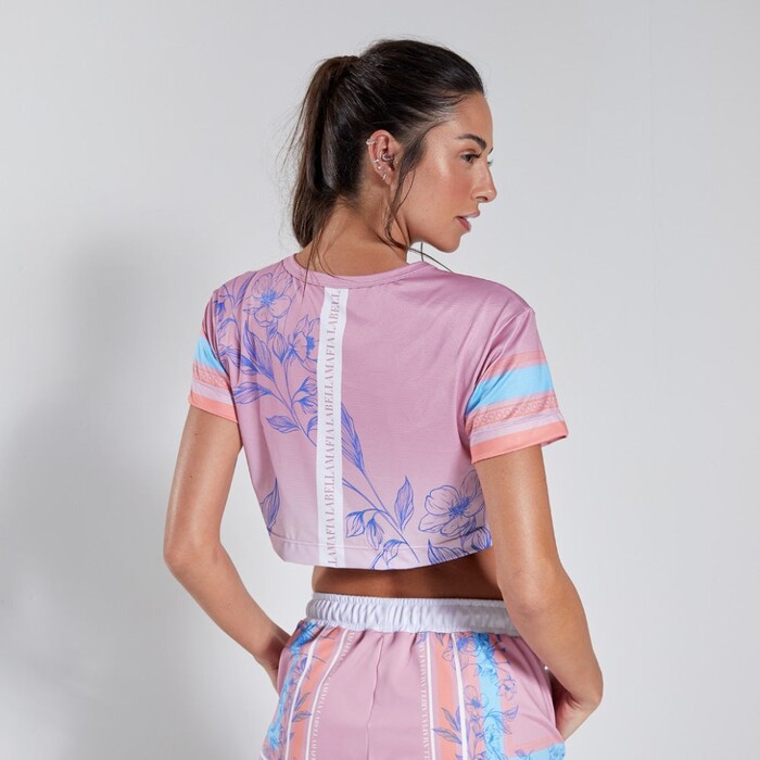 Футболка Labellamafia CROPPED Floral Delicate Training