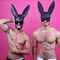 Блискуча маска кролика Leg Avenue Glitter masquerade rabbit mask O/S