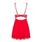 Комплект Obsessive Luvae пеньюар та трусики, червоний, L/XL