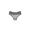 Трусики еротичні з відкритим доступом Obsessive Strapelie Crotchless Panties S/M