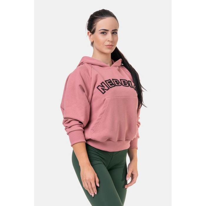 Худі Nebbia Iconic HERO Sweatshirt with a hoodie Old Rose 581 Roze