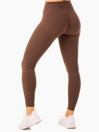 Леггинсы Serene Cross Over Scrunch Leggings - Chocolate